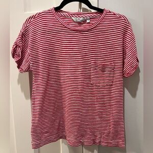 V vines red white stripe shirt size xs. Excellent condition hardly worn!